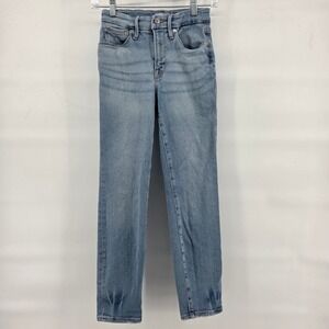 GOOD‎ AMERICAN High Waisted Cigarette Jeans 2 / 26 Light Wash
